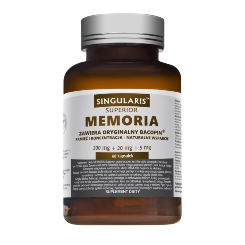 Memoria Pamięć i Koncentracja Kompleks 60 kaps