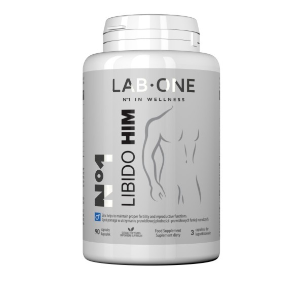 Lab One N°1 Libido HIM - Naturalne Wsparcie Libido dla Mężczyzn, 90 kapsułek