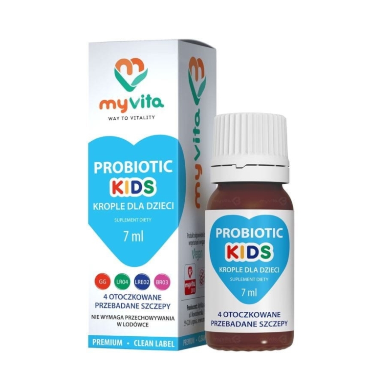 Wsparcie Jelit Probiotyki MyVita Probiotic Kids 7ml