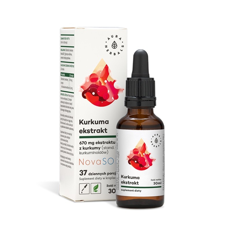 Aura Herbals Kurkuma NovaSOL - Krople z ekstraktem kurkumy 30ml