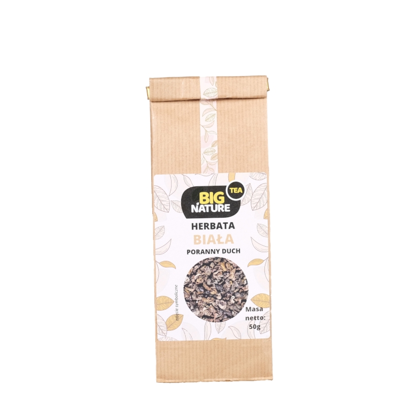 Big Nature Herbata Biała "Poranny Duch" 50g - Delikatne Orzeźwienie na Start Dnia