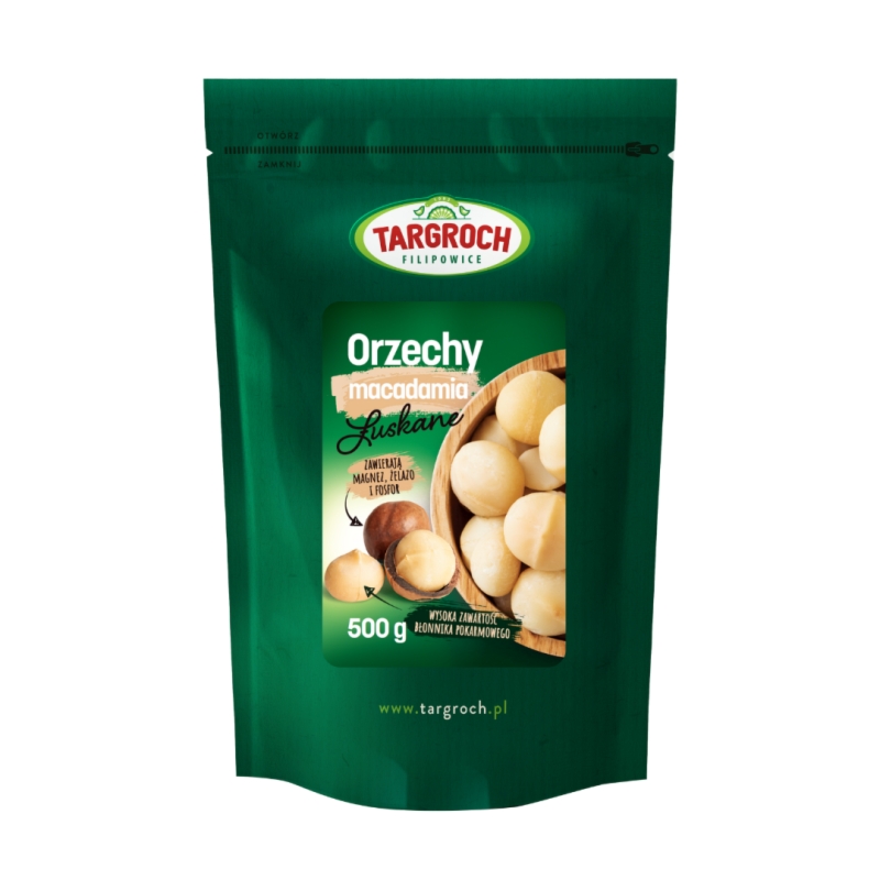 Orzechy Macadamia 500g Targroch - Naturalna Słodycz i Zdrowie