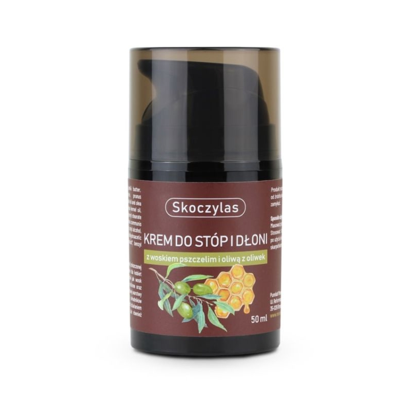 Skoczylas Krem do stóp i dłoni z woskiem pszczelim i oliwą z oliwek 50 ml