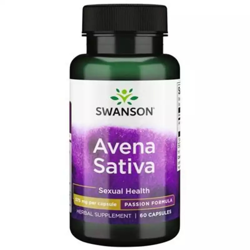 Swanson Avena Sativa 575 mg – Owies dla Libido i Energii (60 kaps.)