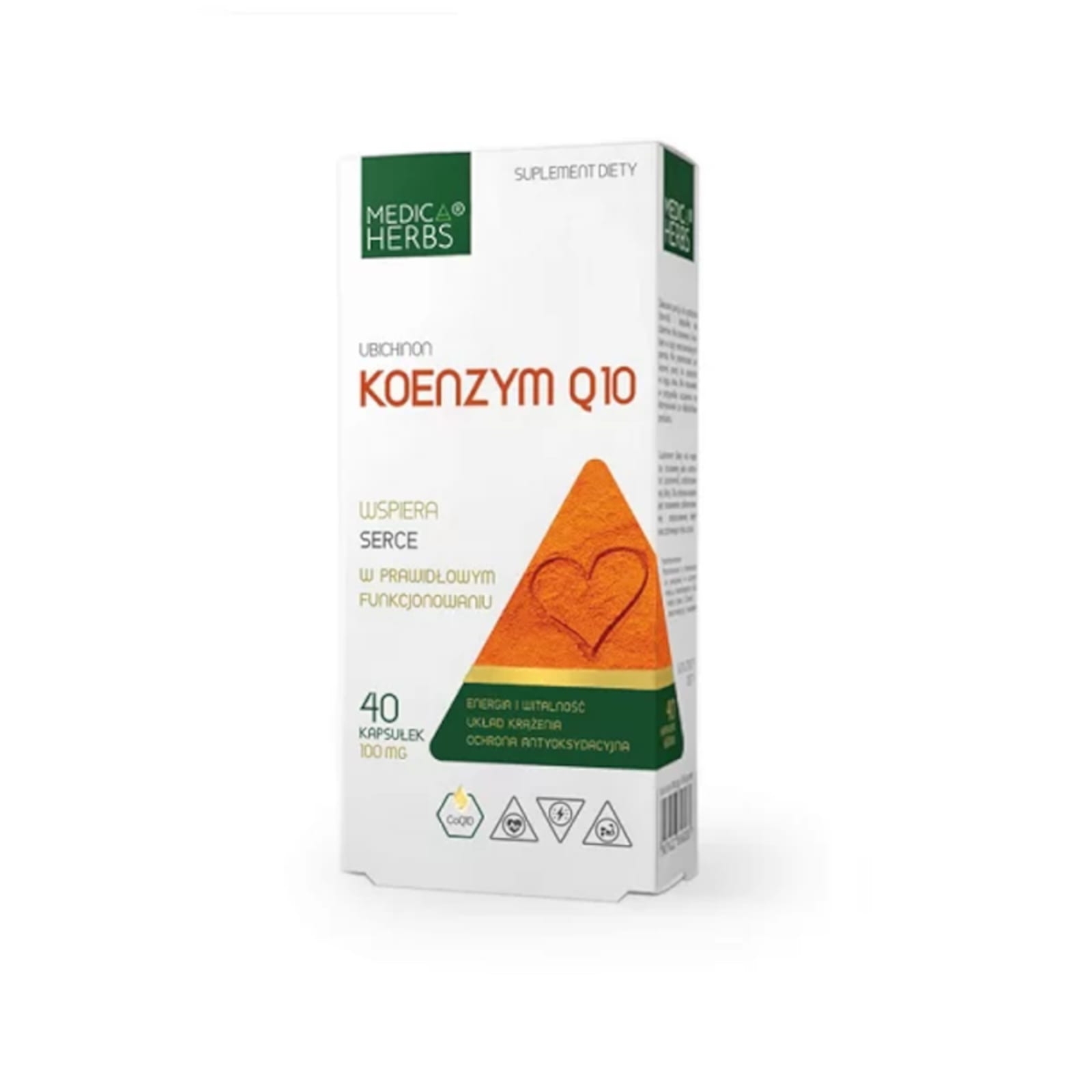 Medica Herbs Koenzym Q10 100mg - 40 kapsułek na energię i serce