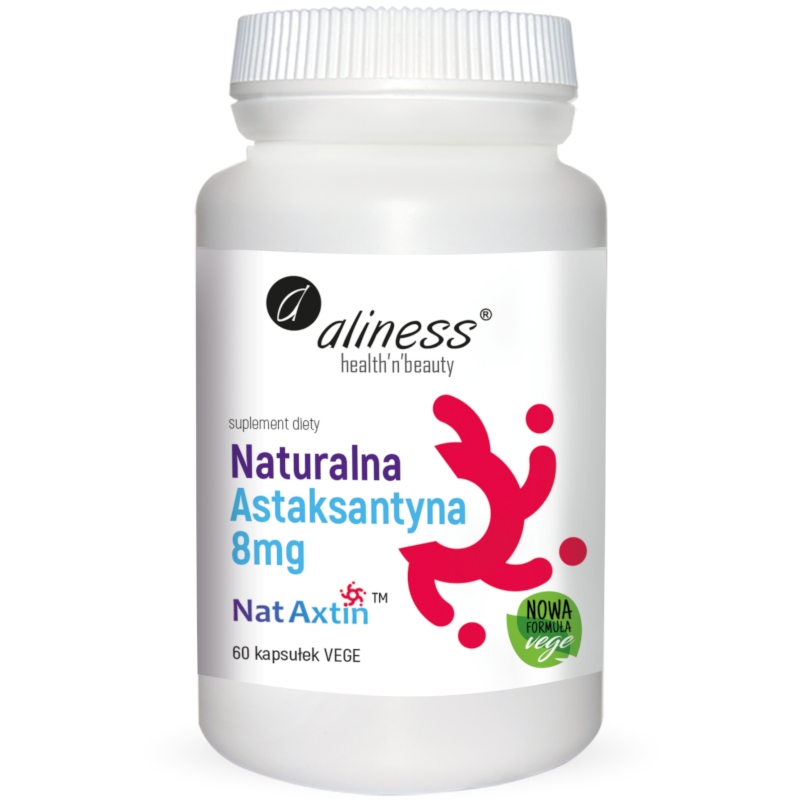 Aliness Naturalna Astaksantyna Nat Axtin 8mg - 60 kapsułek