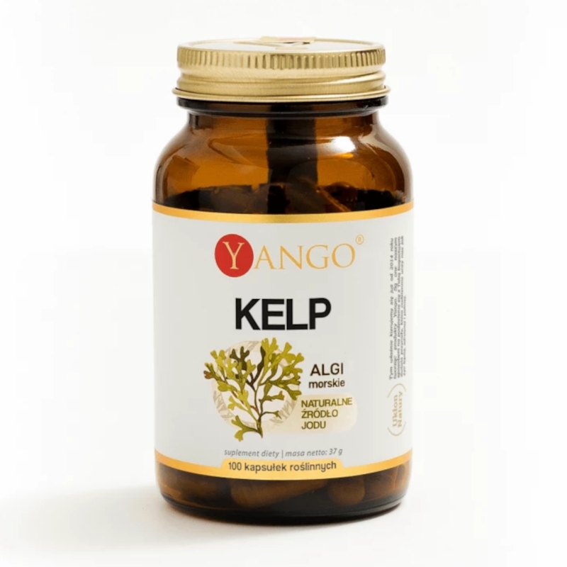 Yango Kelp 100 kapsułek - Naturalny Jod dla Tarczycy i Energii