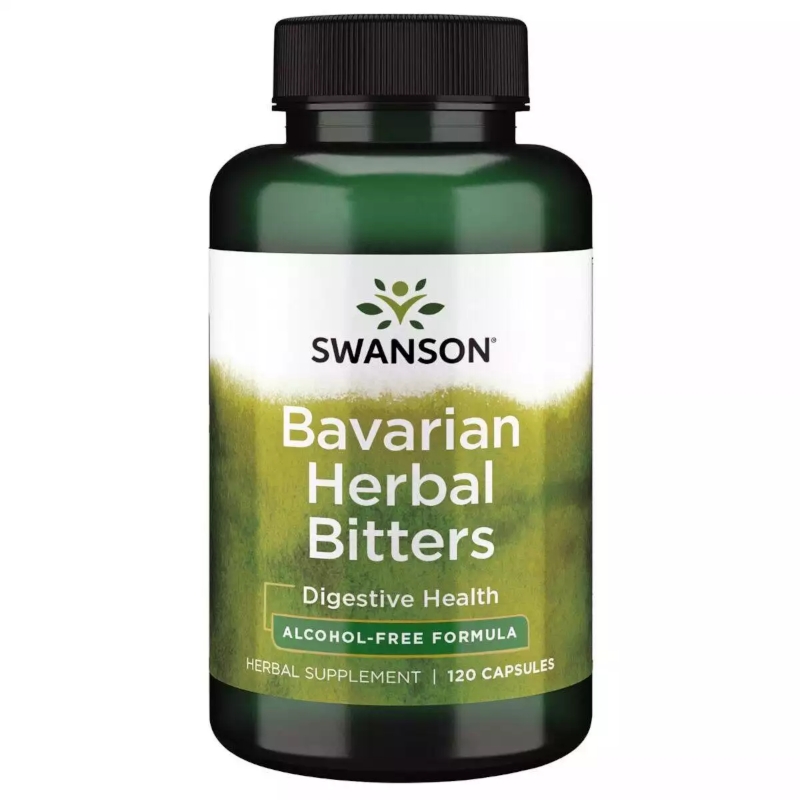 Swanson Bavarian Herbal Bitters - Ziołowe Wsparcie Trawienia (120 kapsułek)
