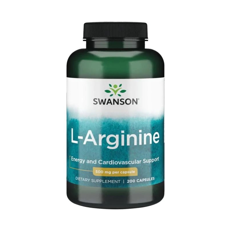 L-Arginina 500 mg Swanson - 200 kapsułek