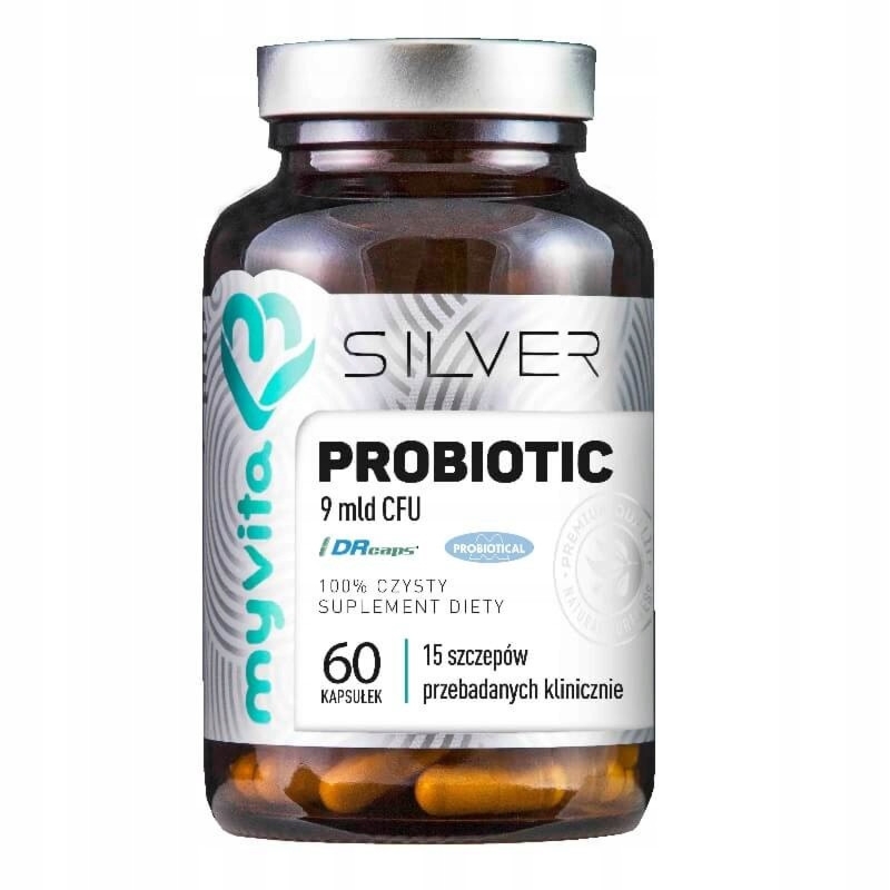 MyVita Silver Pure 100% Probiotyk Wsparcie Jelit Probiotyki  9mld 60kaps