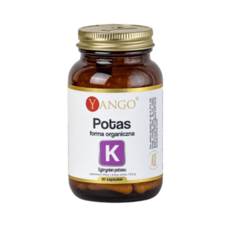 YANGO Potas Organicznyna 90 kapsułek – Wsparcie dla mięśni i nerwów