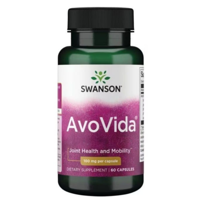 Swanson AvoVida 100 mg - Naturalne Wsparcie dla Zdrowych Stawów (60 kapsułek)