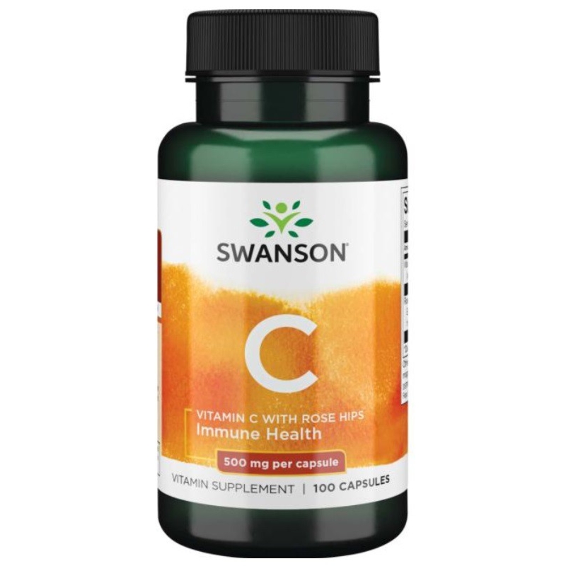 Swanson Vitamin C z dziką różą - 100 kapsułek