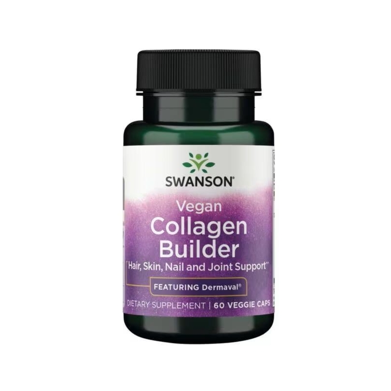 Swanson Vegan Collagen Builder - Wsparcie dla skóry, włosów i paznokci (60 kapsułek)