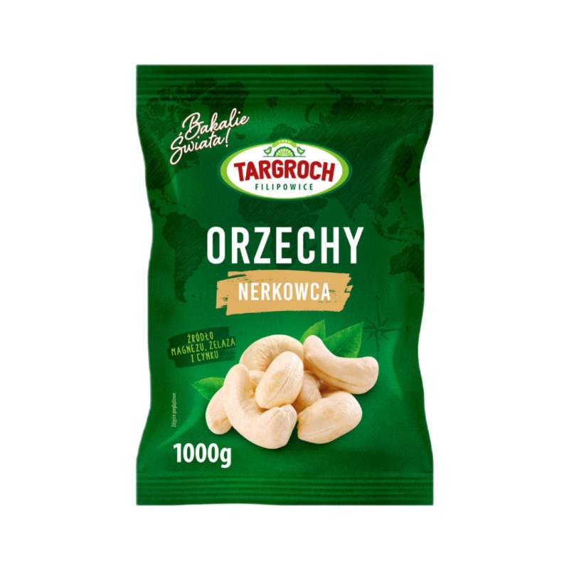 Targroch Orzechy Nerkowca 1kg – Naturalna Przekąska Pełna Zdrowia