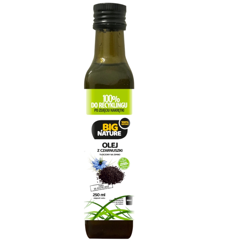 Olej z czarnuszki Big Nature, tłoczony na zimno, 250ml