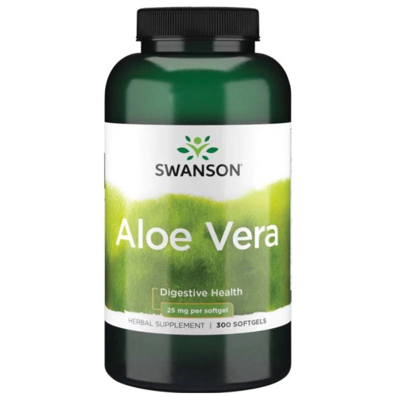 Swanson Aloe Vera 5000mg - Wsparcie Trawienia i Odporności w 300 Kapsułkach