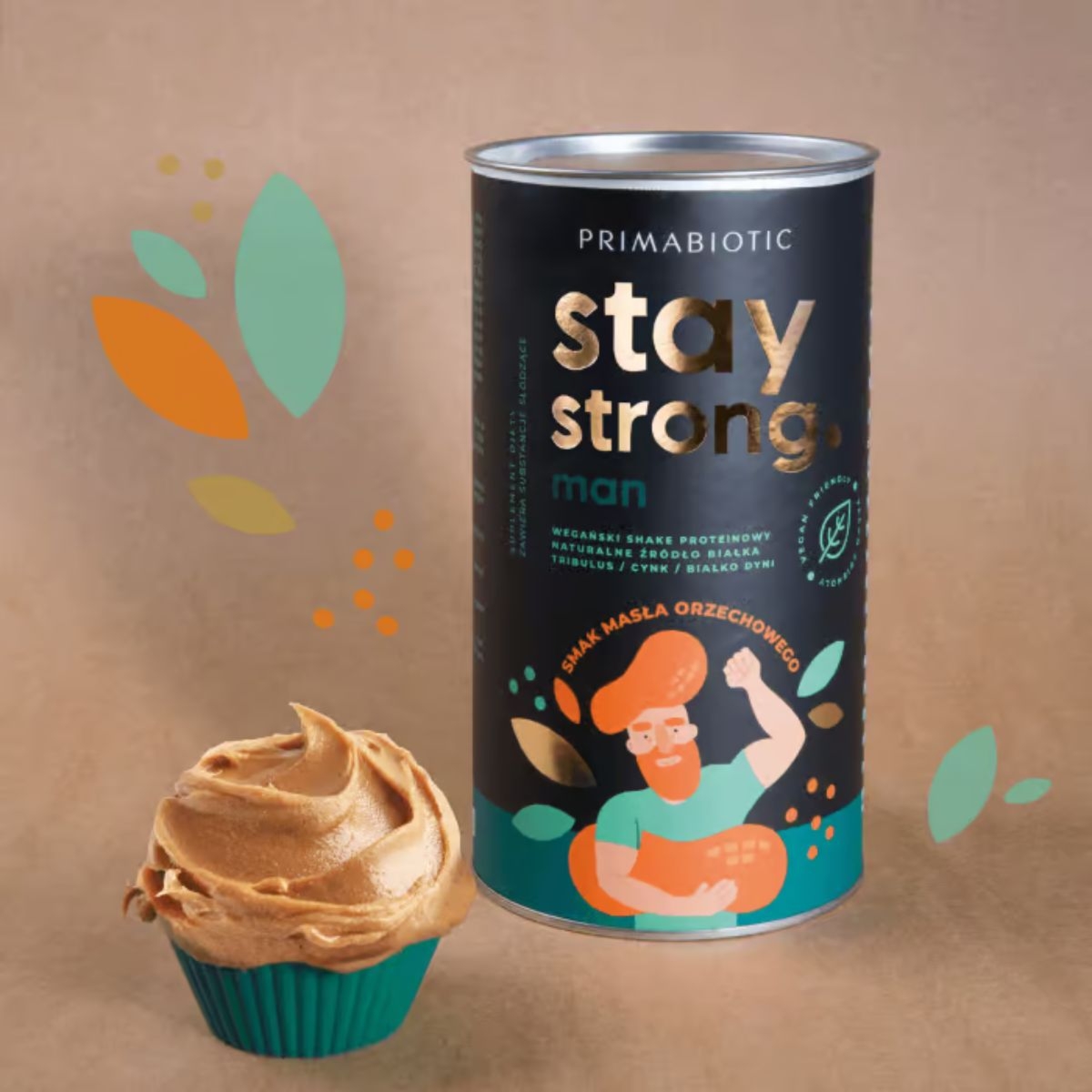 Primabiotic Stay Strong Man smak masła orzechowego - 500 g