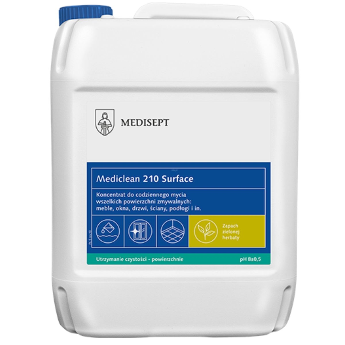 MEDICLEAN 210 Surface Medisept - koncentrat do mycia powierzchni - Zielona Herbata 5L