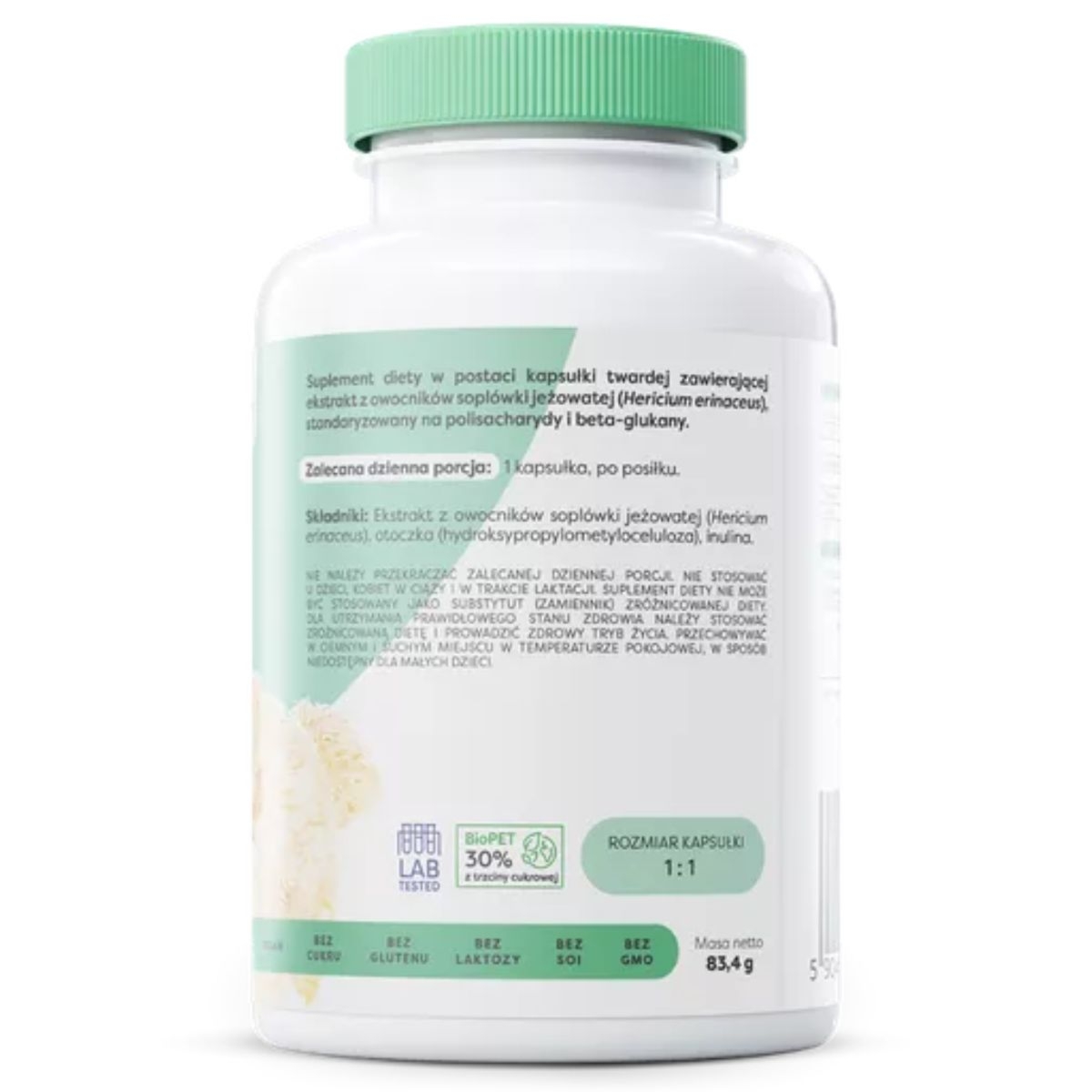 Osavi Lion’s Mane 600 mg - ekstrakt z owocników soplówki jeżowatej - 120 kapsułek