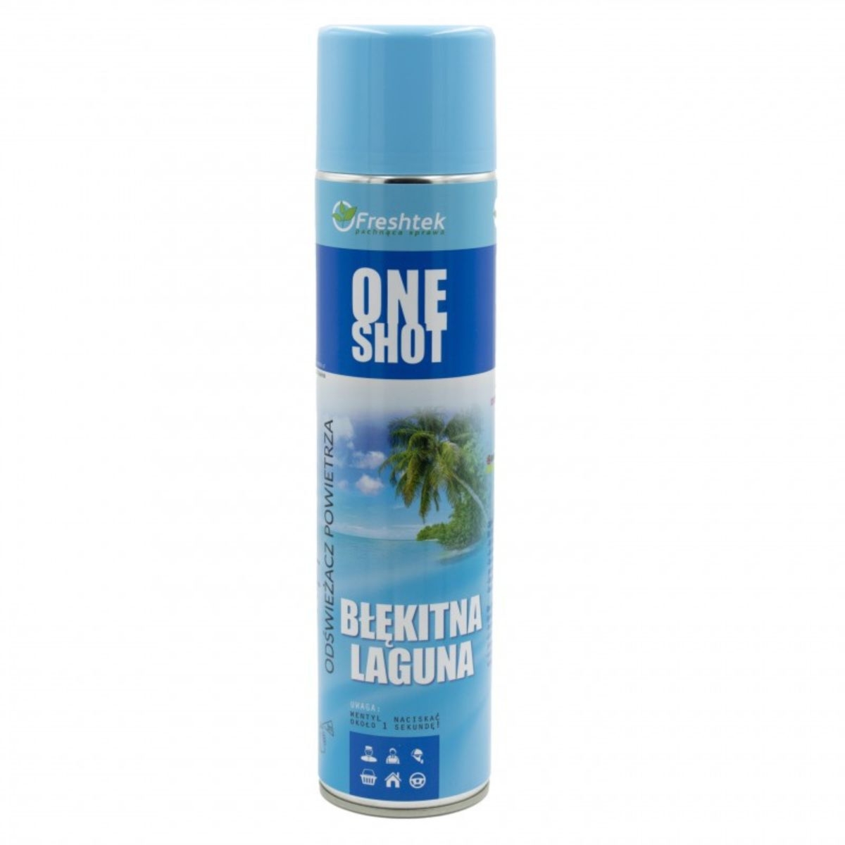 Freshtek One Shot Odświeżacz powietrza Błękitna Laguna - 600 ml