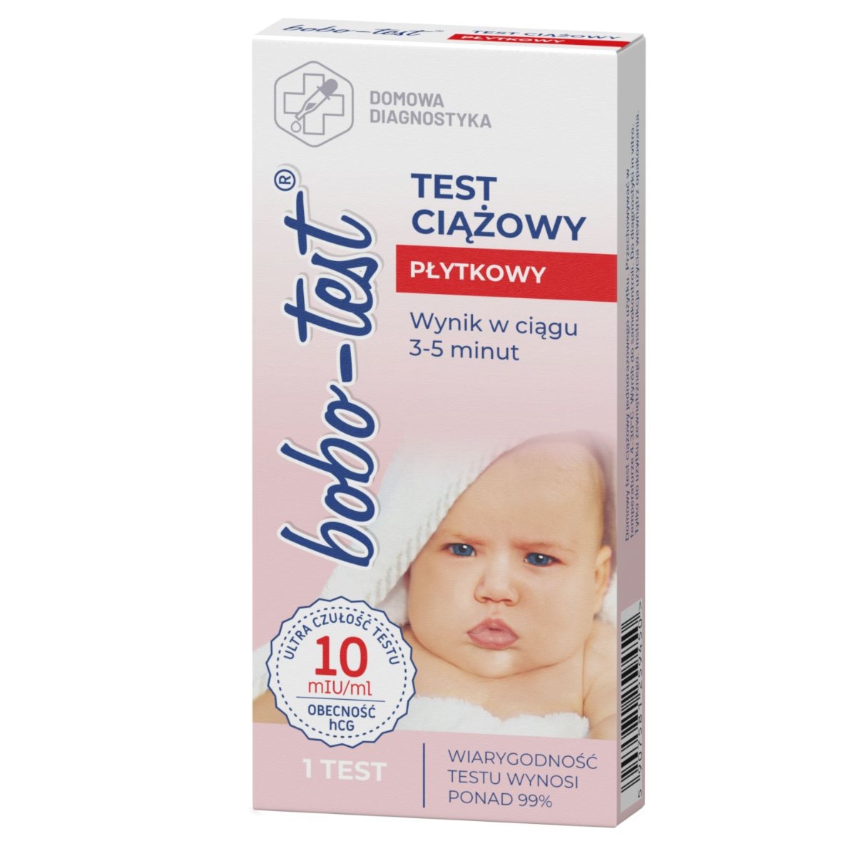Test ciążowy płytkowy Bobo Diagnosis - 1 sztuka
