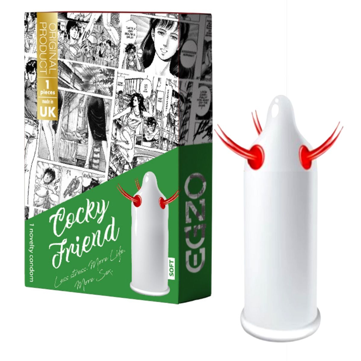 Egzo prezerwatywy Egzo Cocky Friend - 1 sztuka