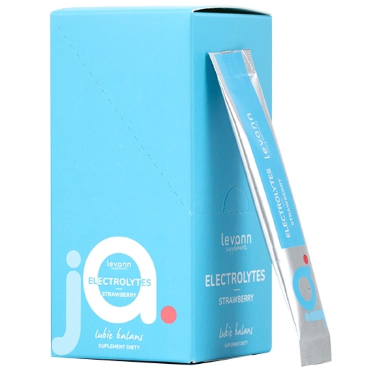 Levann Elektrolity o smaku truskawkowym - 10 saszetek