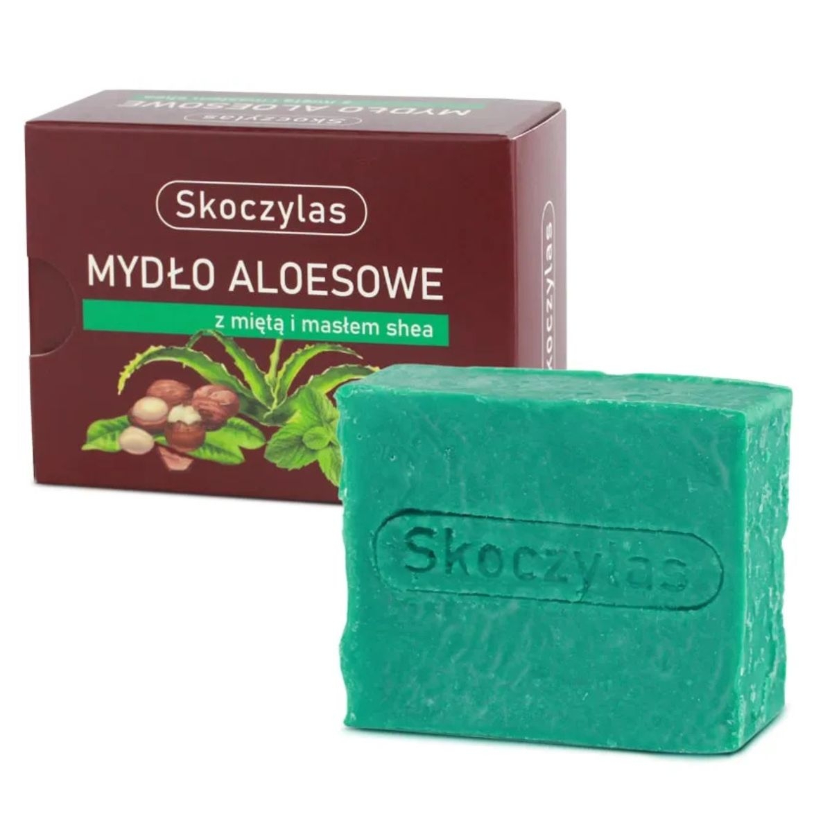 Mydło Aloes z Miętą i Masłem Shea Skoczylas 100 g
