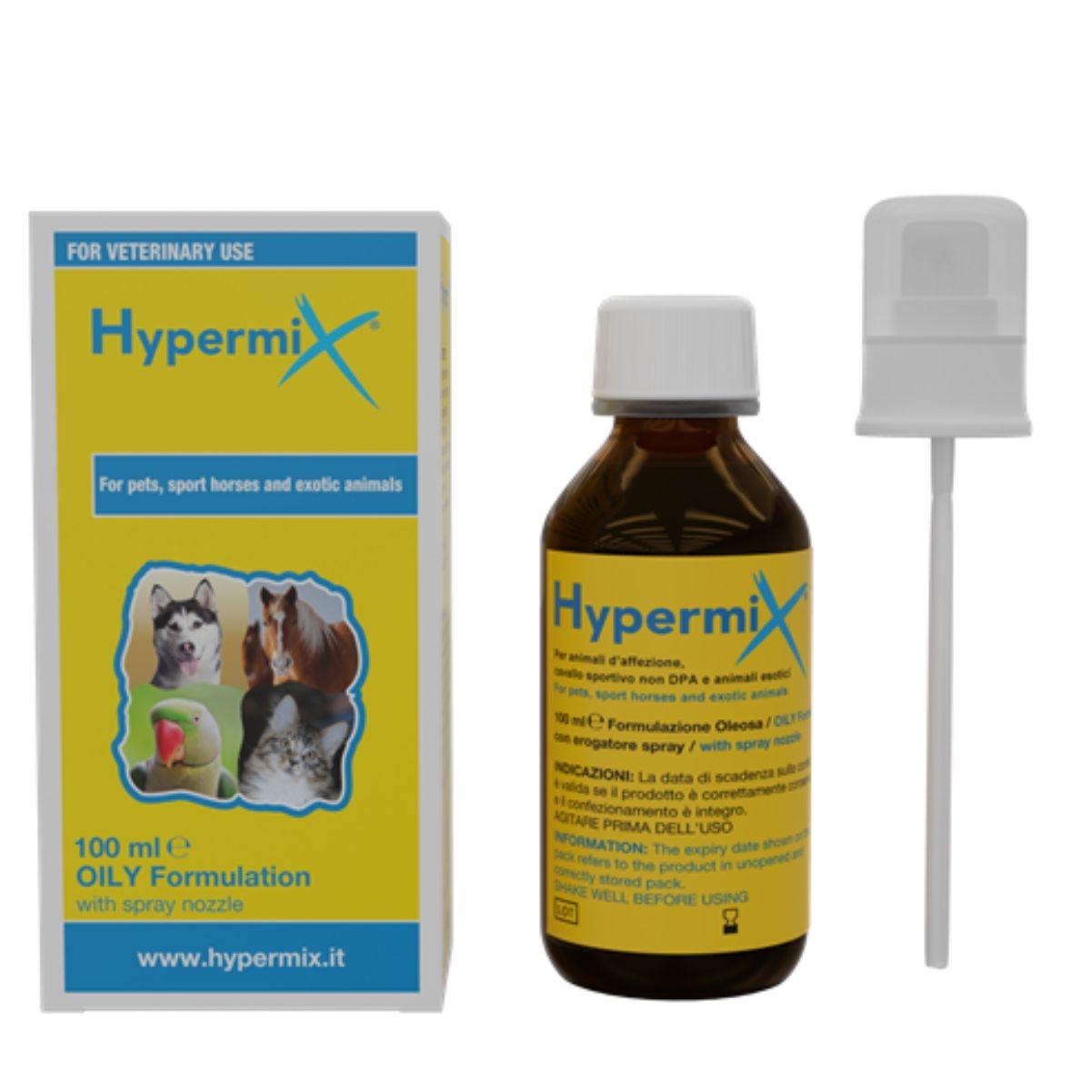 RI.MOS. Hypermix Olejek na rany dla zwierząt - 100 ml w szklanej butelce