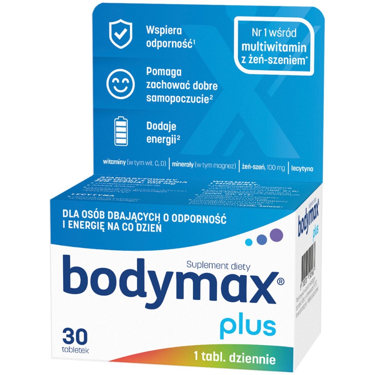 Zdjęcia - Witaminy i składniki mineralne Body Max Bodymax Plus - Multiwitamina na odporność - 30 tabletek 