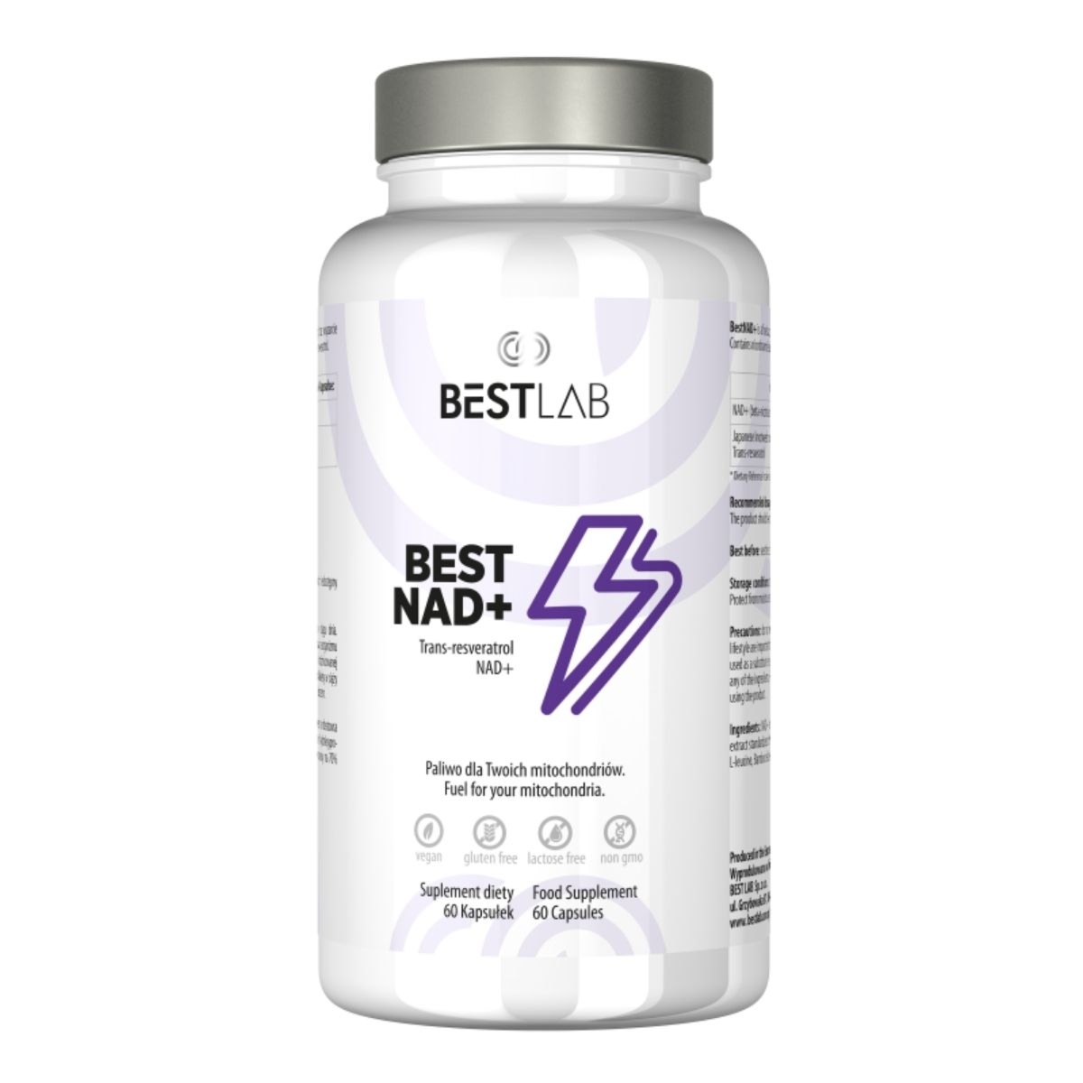 Best Lab BestNAD+ na krążenie i stres - 60 kapsułek