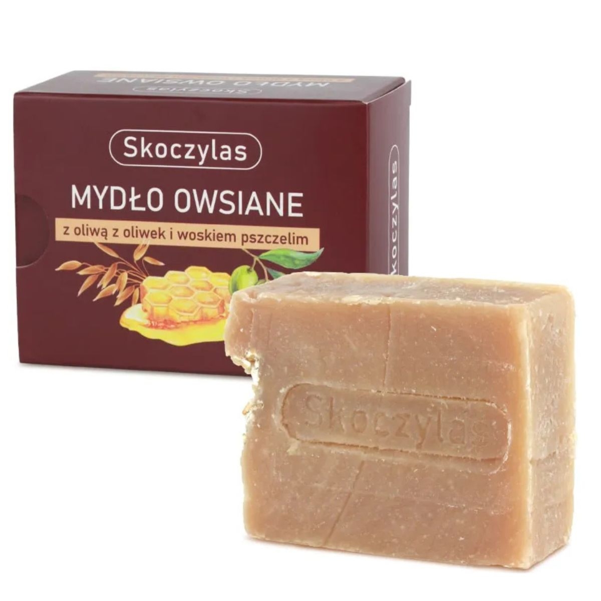 Mydło owsiane z oliwą z oliwek i woskiem pszczelim Skoczylas 100 g