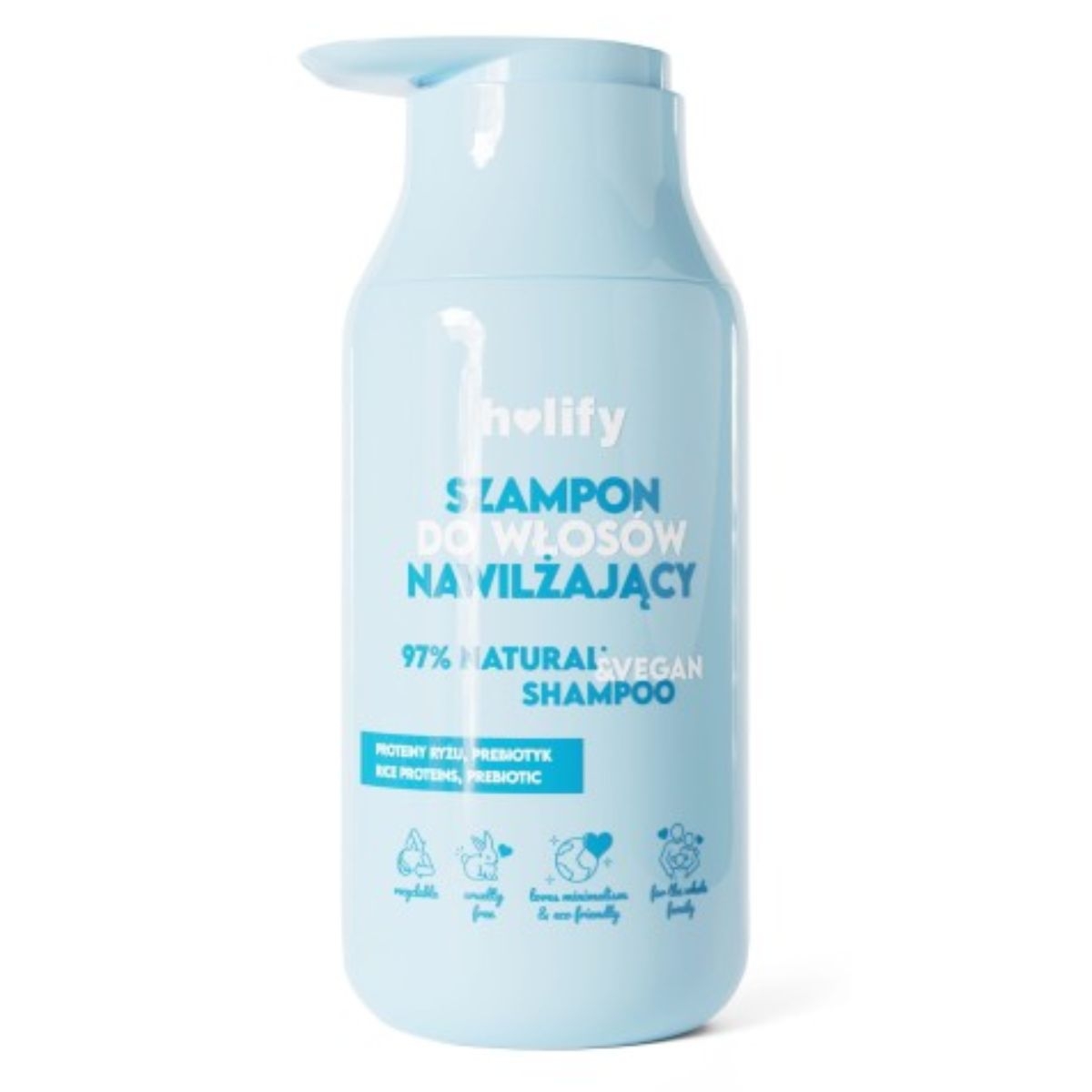 Holify Nawilżający szampon do włosów - Miękkie i błyszczące włosy - 300ml