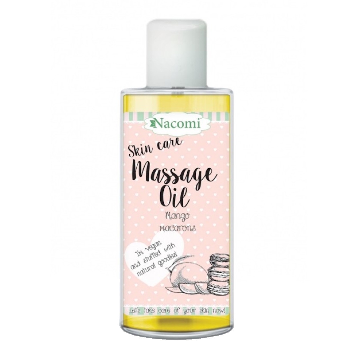 Olejek do ciała o działaniu ujędrniającym Nacomi - Makaroniki Mango, 150 ml