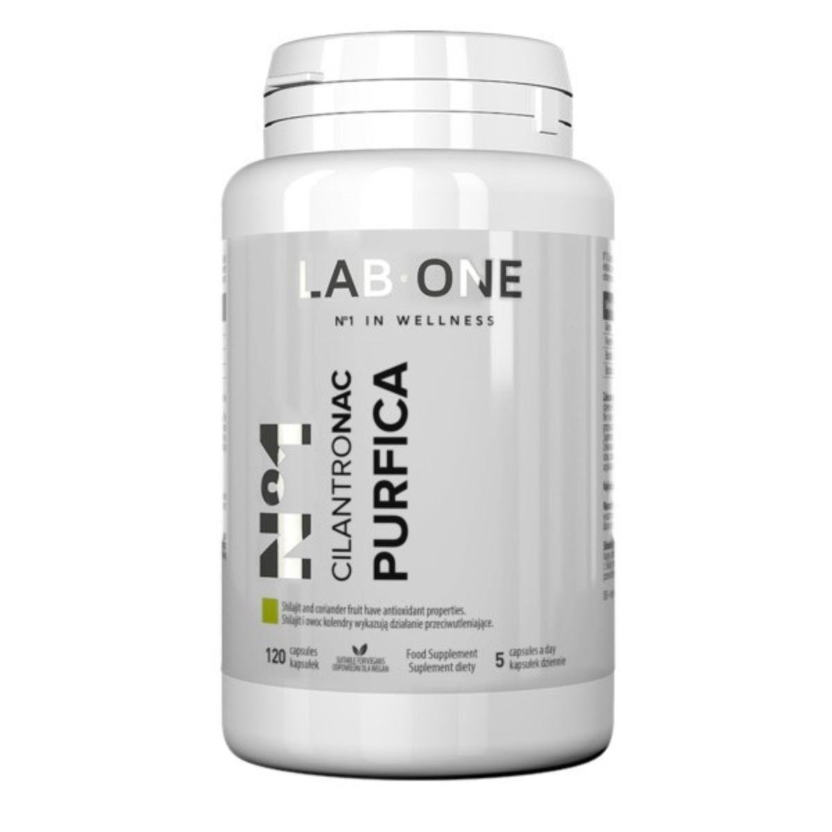 LAB ONE N°1 CilantroNAC PURFICA, 120 kapsułek