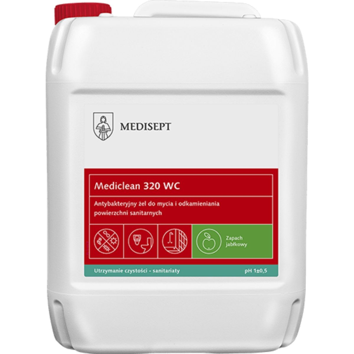 Medisept MEDICLEAN 320 WC - antybakteryjny żel do mycia -5L