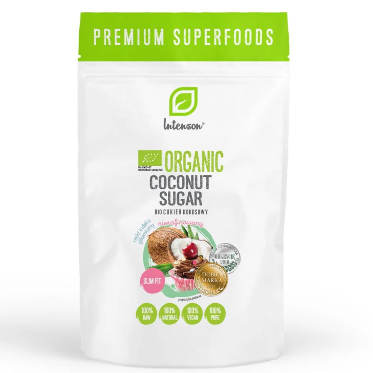 BIO Cukier Kokosowy Intenson 200g - Naturalna Słodycz z Nutą Karmelu