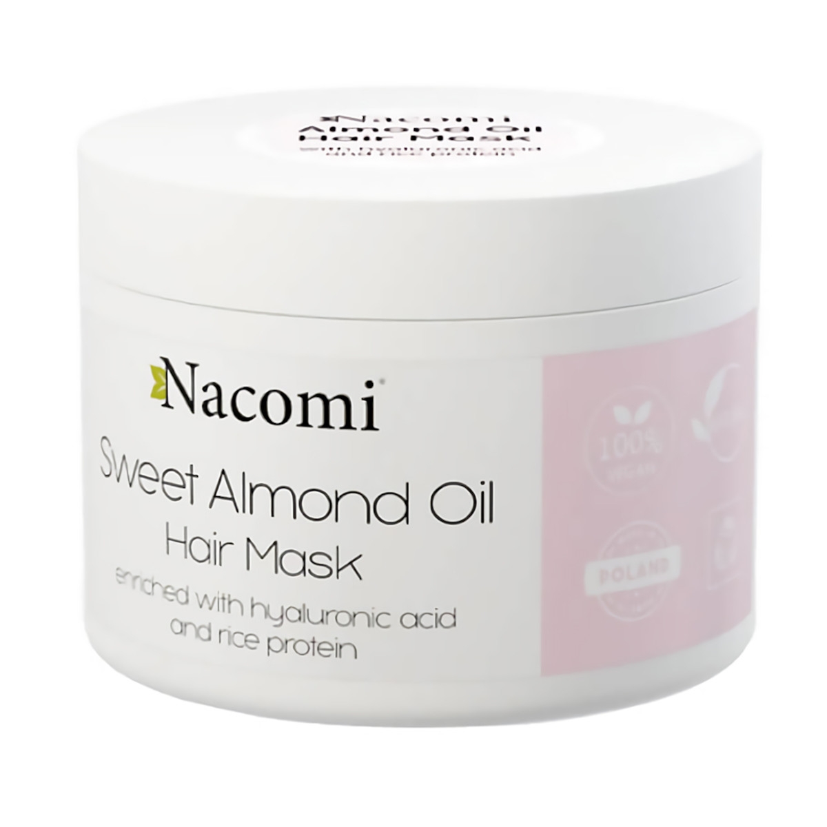 Maska do włosów z olejem ze słodkich migdałów Nacomi - 200 ml