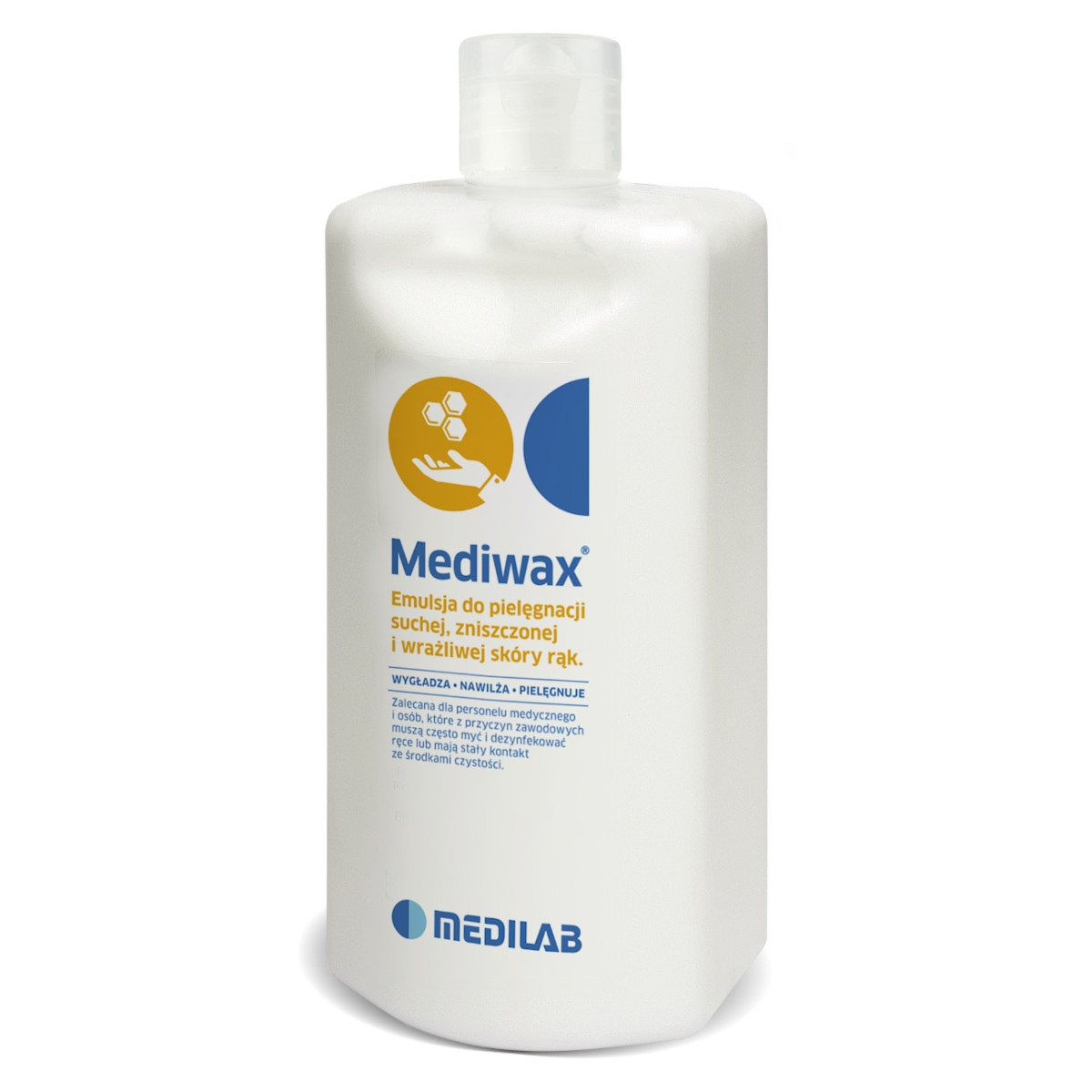 Emulsja do pielęgnacji skóry rąk i ciała z woskiem pszczelim Mediwax - 500ml