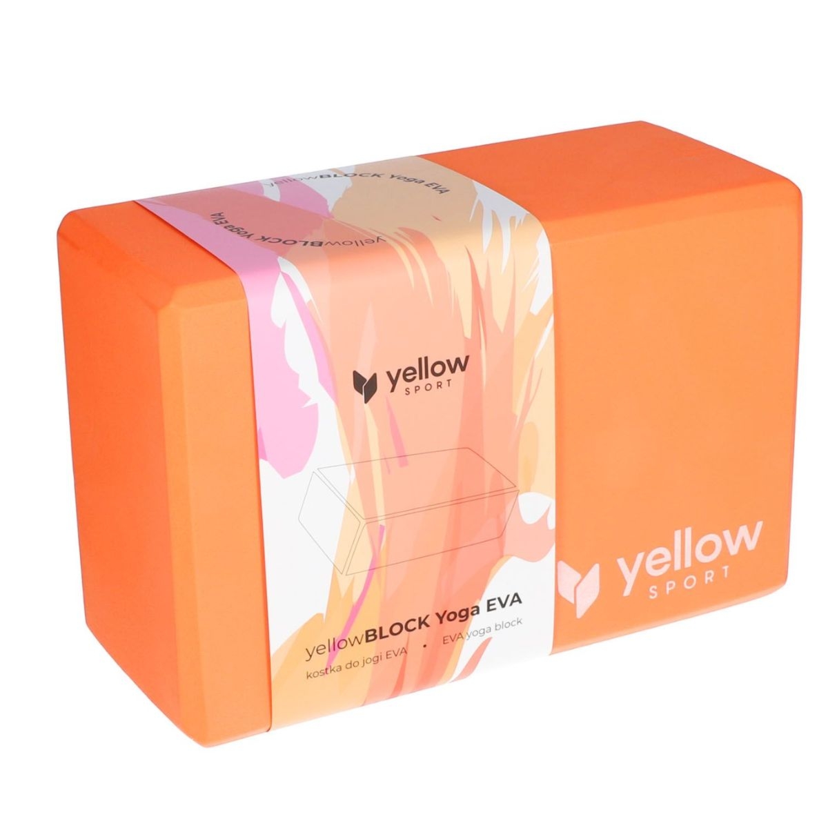 YellowBlock Kostka do Jogi EVA - pomarańczowa