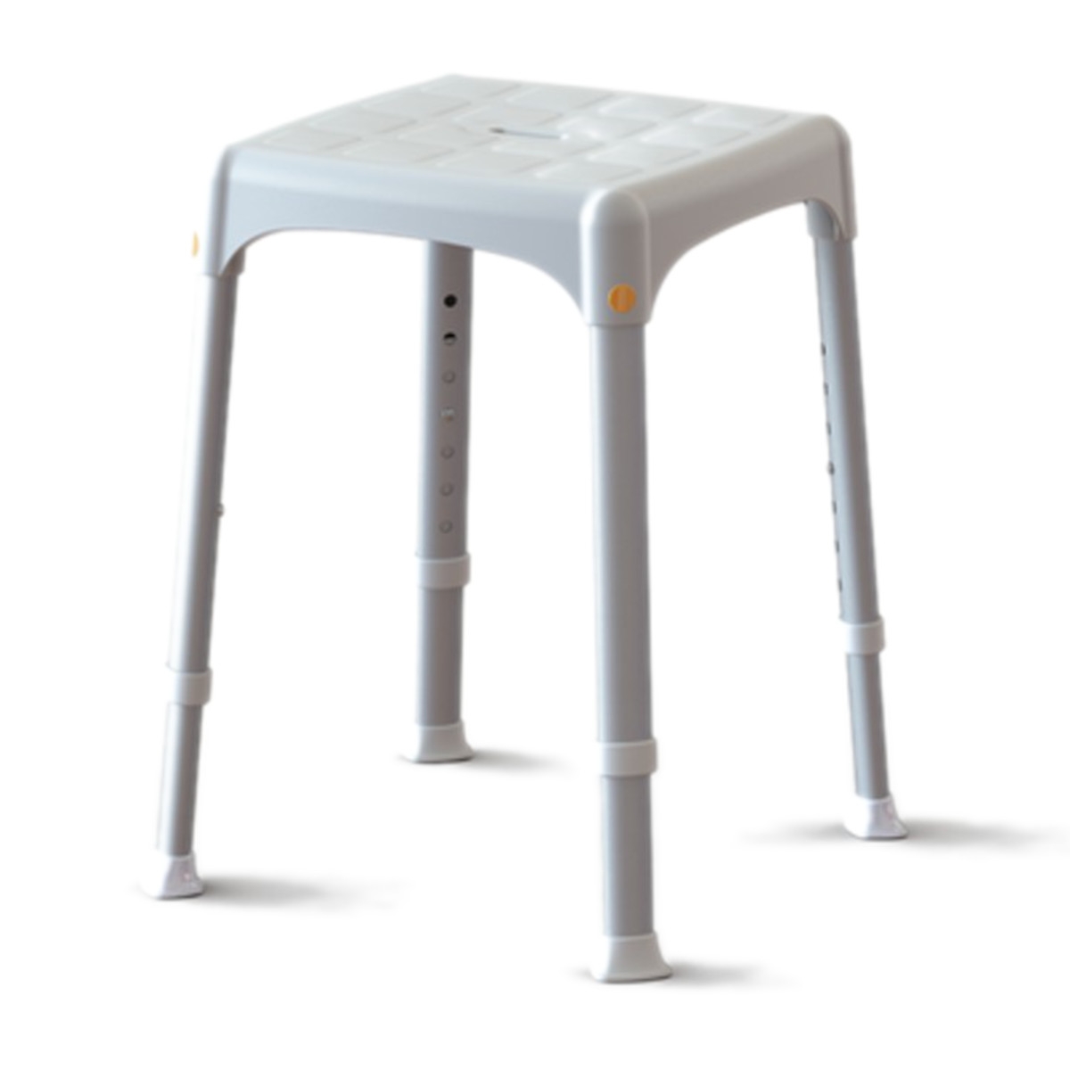 Taboret prysznicowy kwadratowy z aluminiową ramą Timago KING-STA-20