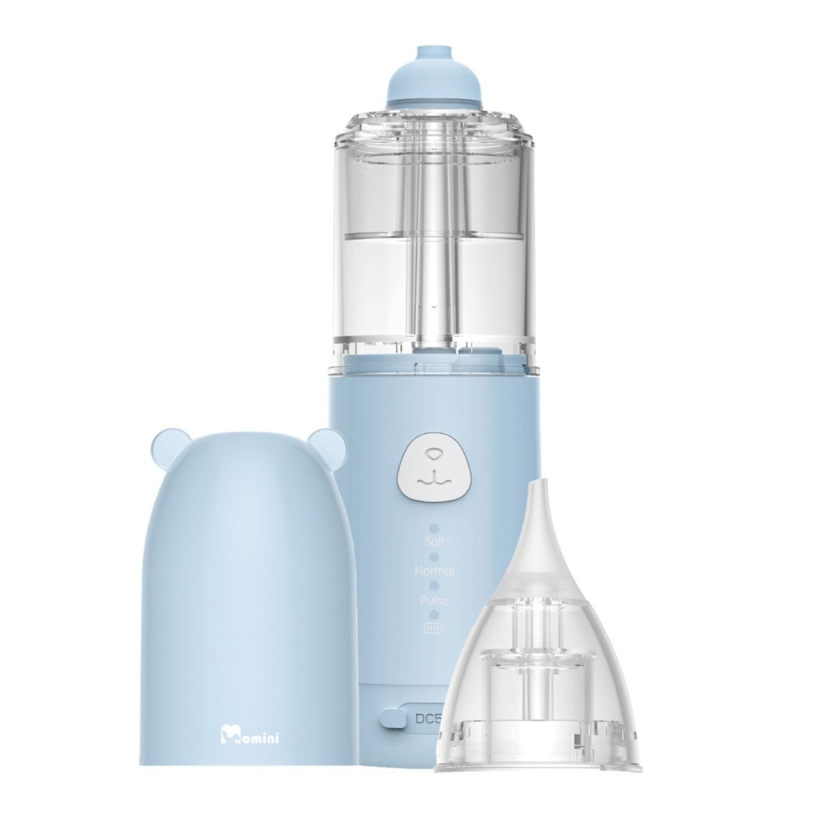 Irygator i aspirator 2w1 Momini NanoFlush do nosa, dla niemowląt