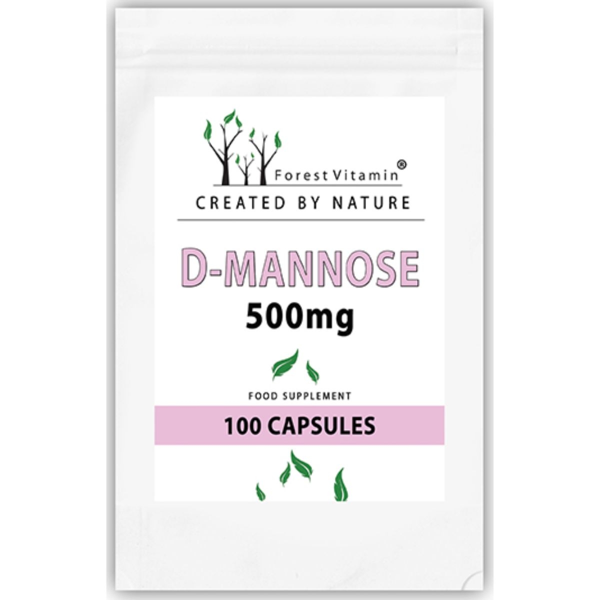 Forest Vitamin D-Mannoza - Wsparcie układu moczowego - 100 kapsułek