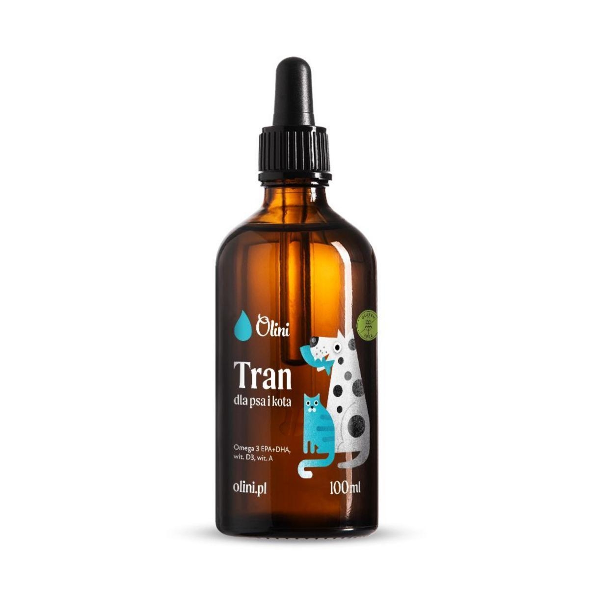 Tran dla psa i kota Olini olej z wątroby dorsza 100 ml