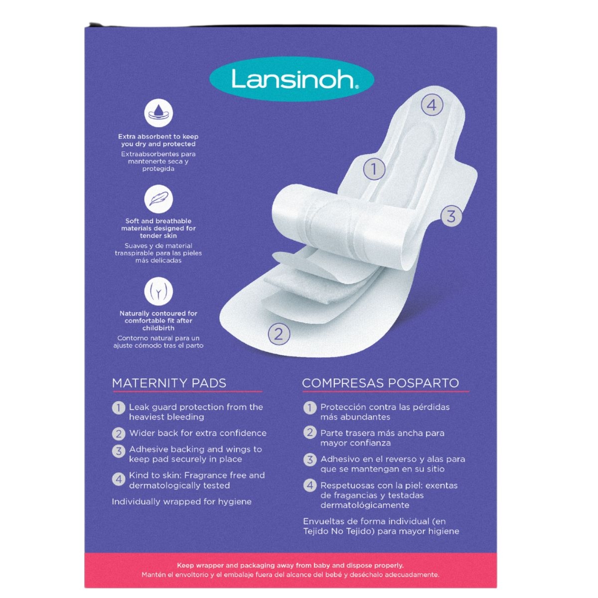 Lansinoh Podkłady poporodowe L - 10 sztuk