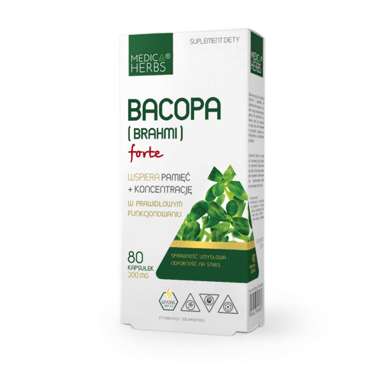 Medica Herbs Bacopa Forte - 80 kapsułek