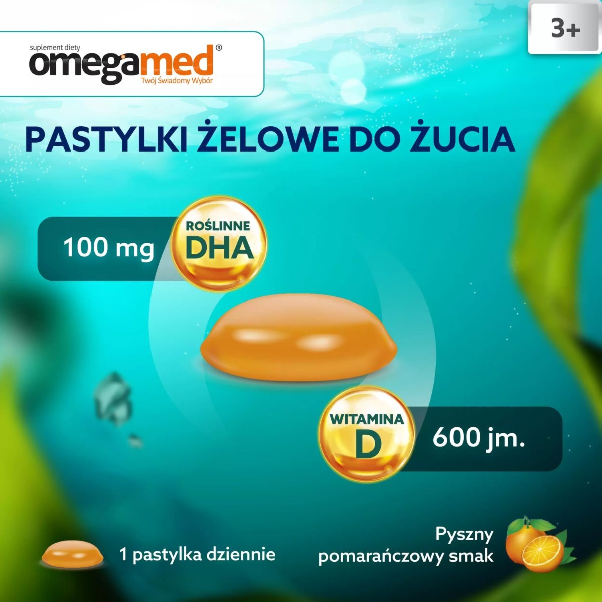 OmegaMed Odporność dla dzieci 3+ 30 pastylek do żucia