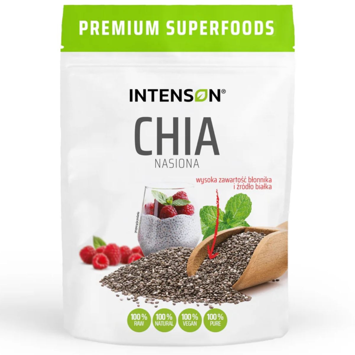 Nasiona Chia Intenson - szałwia hiszpańska - 150g