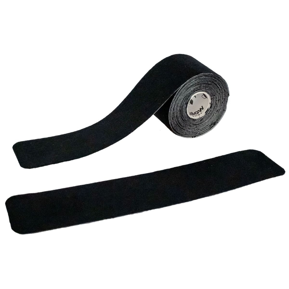 Taśma do kinesiotapingu yellowPRECUT TAPE cięta w kształcie "I" - Czarna